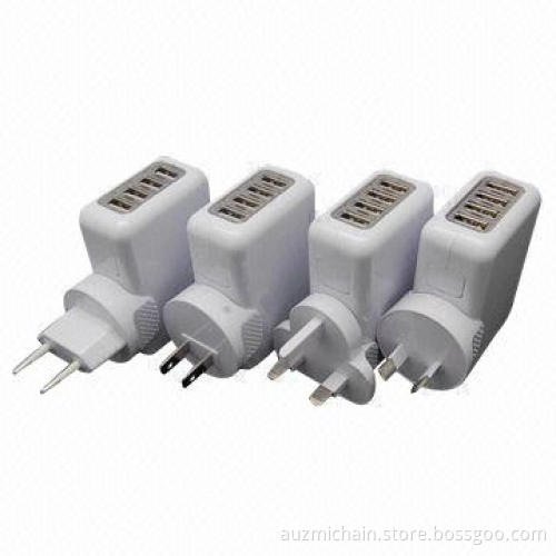 Mobile Universal Adapter Travel Charger for iPhone/iPad, Made of ABS